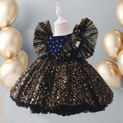 Baby Girl Tutu Party Gown For Kids Clothes..