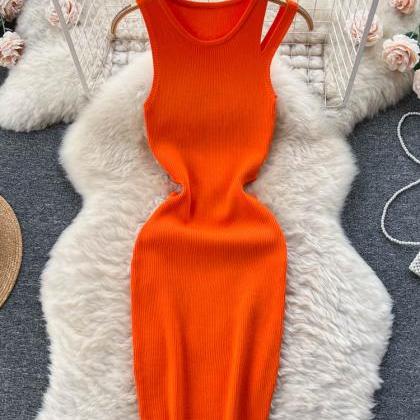 Fashion Knitting Sexy Bodycon Mini Dress Women..