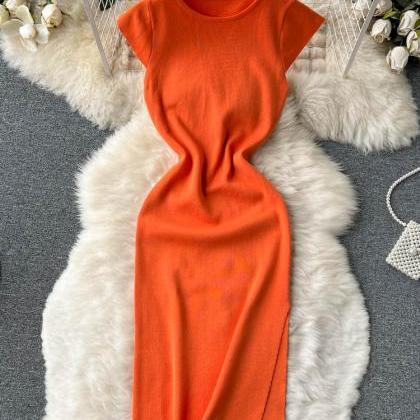 Fashion Lady Office Knitted Dress Brief Elegant..