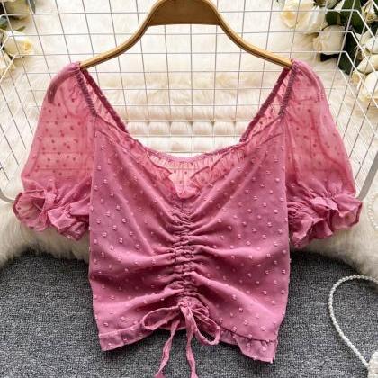 Fashion See Through Breathable Tops Chic..