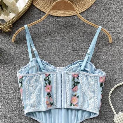 Floral Embroidery Lace Sexy Camisole Fashion Women..