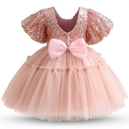 Toddler Girl Evening Party Princess Dress Baby..