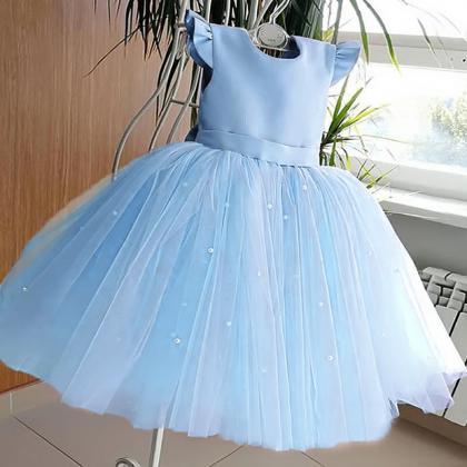 Baby Girl Christening Gown Lace Sequined Dresses..