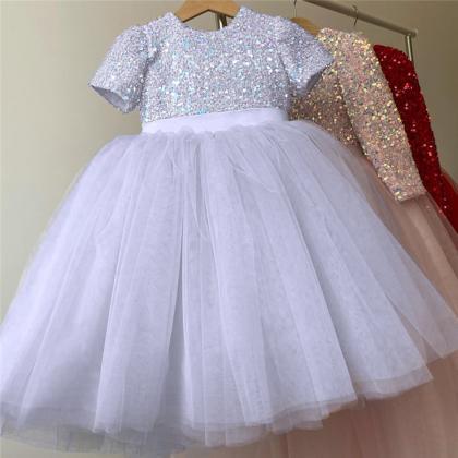 Little Girls Short Sleeves Princess Dresses For..