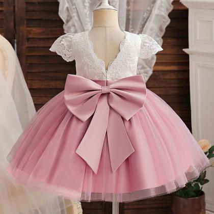 Backless Cute Girls Party Dresses For Flower..