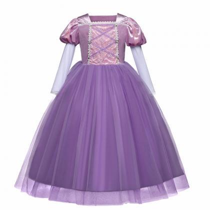 Fancy Girls Cosplay Princess Dresses For Kids..
