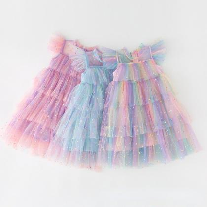 Girls Tulle Super Fairy Princess Dresses Fly..