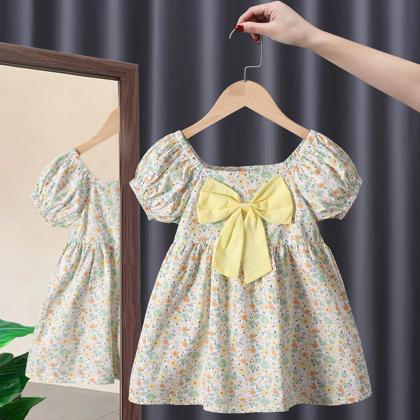 Baby Girl Clothes Kids Lace Floral Dress For Girl..