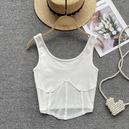 Sexy Camisole Patchwork Women Strap Casual Outwear..
