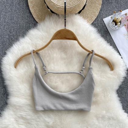 Camisole Backless Women Strap Solid Fashion High..