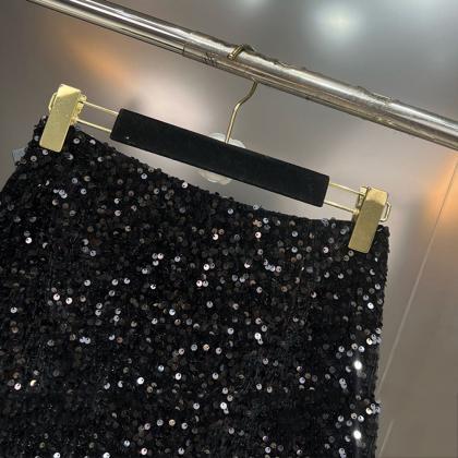 Fashion Trendy Sequin Design Party Skirt..