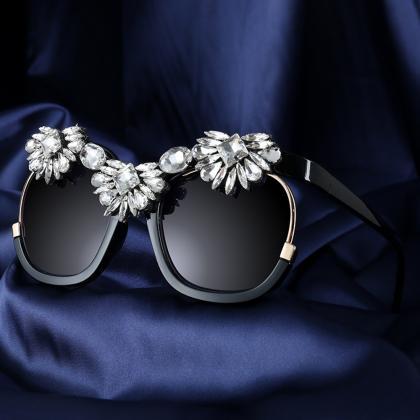 Sunglasses Women Brand Design Big Frame Square..