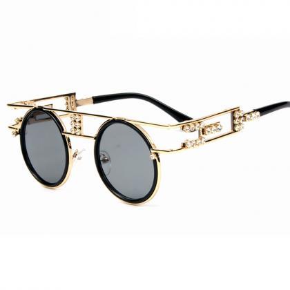 High Quality Metal Frame Steampunk Sunglasses..