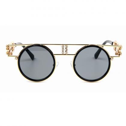 High Quality Metal Frame Steampunk Sunglasses..