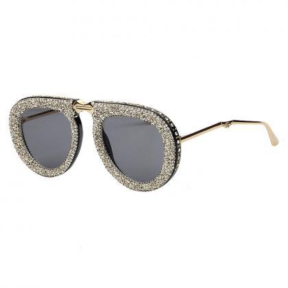 Folding Portable Style Sunglasses Women Luxury..