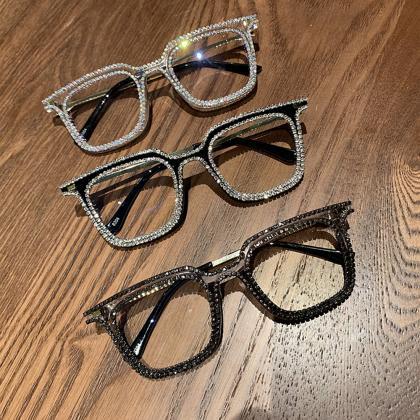 Women Sunglasses Vintage Clear Lens Glasses Ladies..