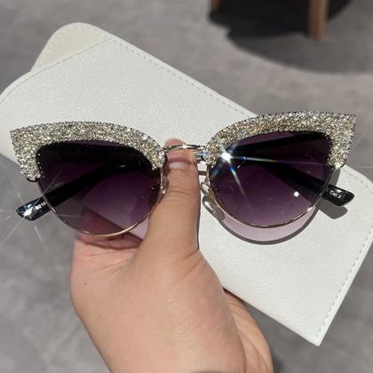 Vintage Sunglasses For Women Fashion Cat Eye Sun..