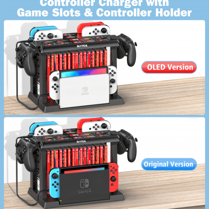 Charger Pro Controller Holder Switch Game Storage..