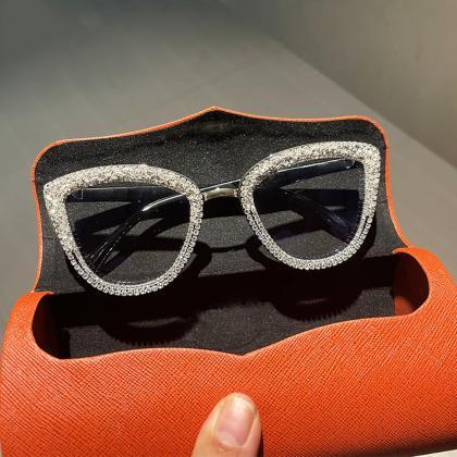 Cat Eye Sunglasses Clear Lens Glasses Vintage..