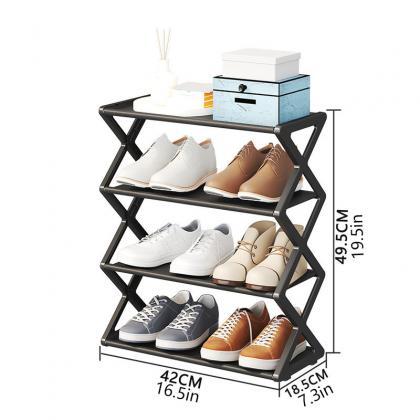 X-shaped Shoe Rack For Home Multifunctional Steel..