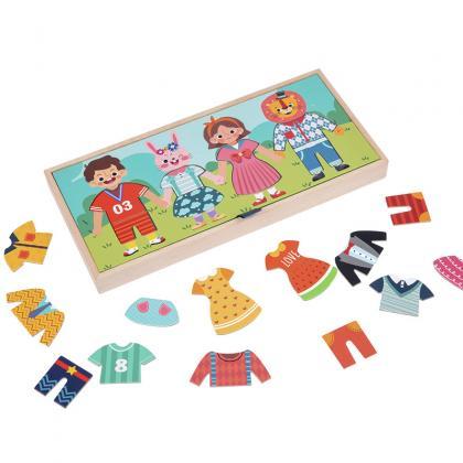Drying Rack Clothes Dress-up Jigsaw Puzzle Logical..