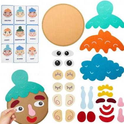Kids Montessori Facial Expression Game Emotional..