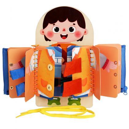 Multi-layer Wooden Busy Board For Children..