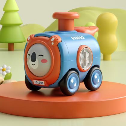 Inertia Toy Car Press Face Changing With Whistle..