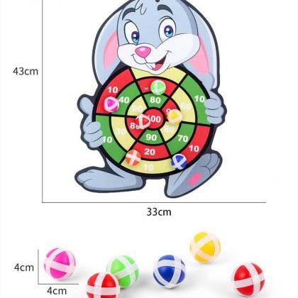 Children Cartoon Animal Dart Board Sticky Ball..