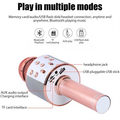 Microphone For Kids Singing 5 In 1 Wireless..