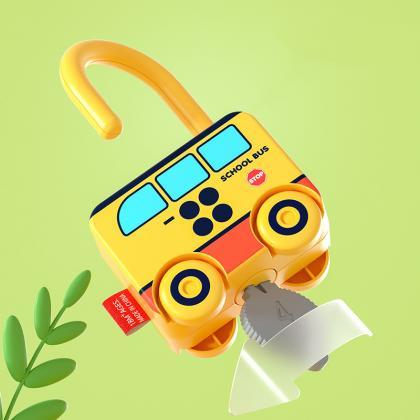 Baby Learning Lock With Key Car Games Montessori..