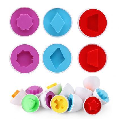 6pcs Baby Learning Educational Toy Smart Egg Toy..