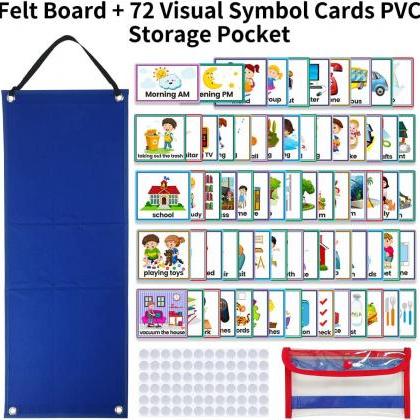 Children Visual Schedule Calendar Chart Autism..