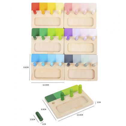 Wooden Montessori Toy Color Sense System Training..