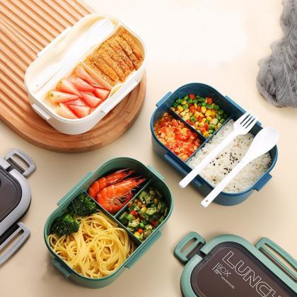 Single Double-layer Lunch Box Portable Compartment..