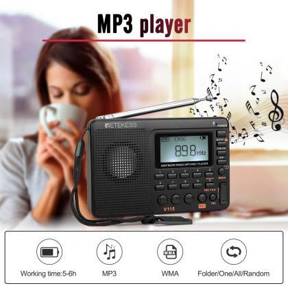 Radio Fm Am Sw Portable Radios Am Fm Rechargeable..