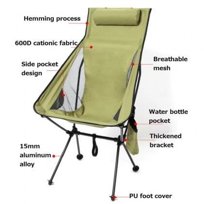 Folding Moon Chairs Outdoor Ultralight Aluminum..