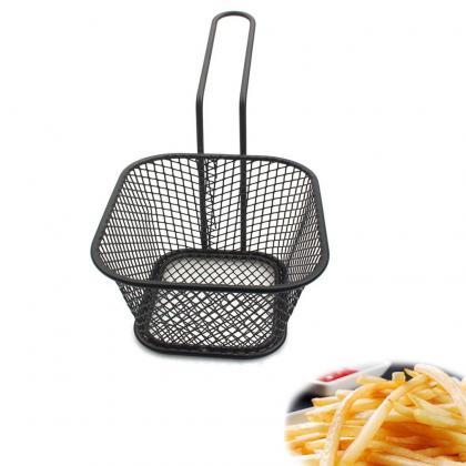 French Fries Basket Portable Stainless Steel Chips..