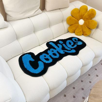 Handmade Cookies Rug For Kids Room Tufted Carpet..
