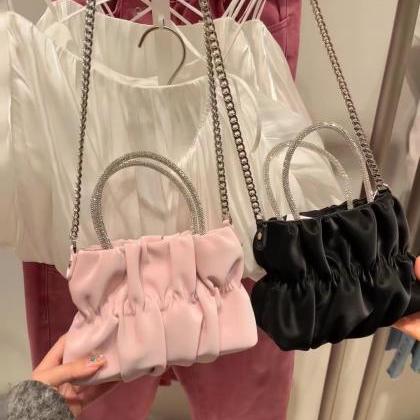 Fashion Women's Bag Cloud Pleated..