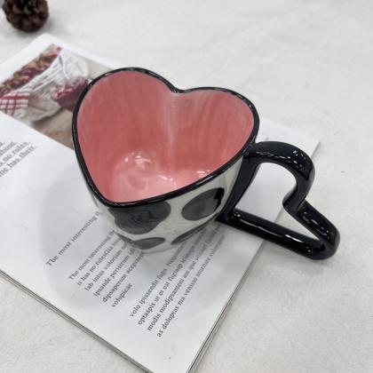 300ml 10oz Heart Shape Coffee Mug Creative..