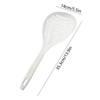 1 Pcs White Large-capacity Spoon Withstand High..