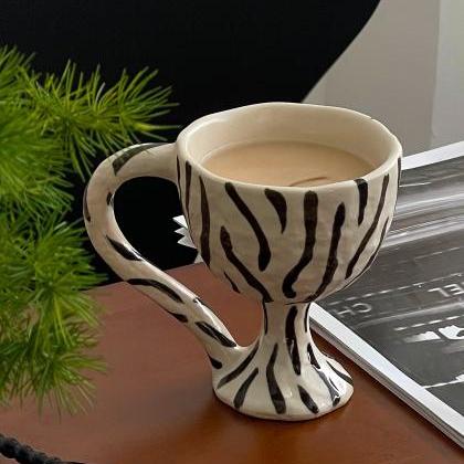 Korean Hand-painted Mug Design Ceramic Coffee Cup..