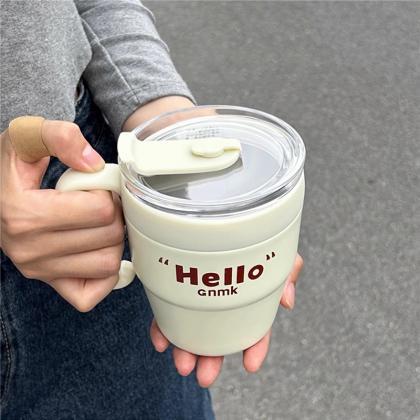 Cute Korean Coffee Thermal Cup Thermos Mug..