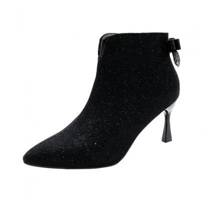 Sexy Pionted Toe Ankle Boots For Women Autumn..