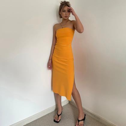 Sexy Backless Halter Party Dress Prom Dress..