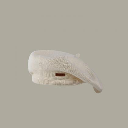 Spring And Autumn Twill Breathable Beret..