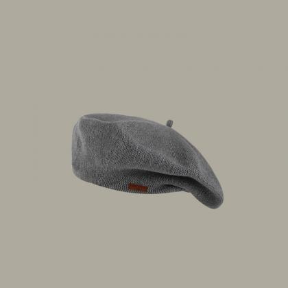 Spring And Autumn Twill Breathable Beret..