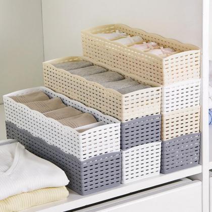 5 Grids Socks Underwear Storage Basket Wardrobe..