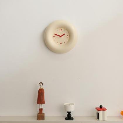 Cream Bubble Silent Wall Clocks Wall Home Decor..